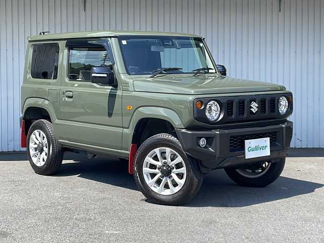 スズキ ジムニー XC 長野県 2024(令6)年 0.9万km ジャングルグリーン ４WD/スズキセーフティーサポート/リフトアップ/純正オプション１６インチアルミ/ディスプレイオーディオ/CD/DVD/bluetooth/（FH-8500DVS）/バックカメラ/ドライブレコーダー/純正ゴムマット/革調シートカバー/マットガード/保証書