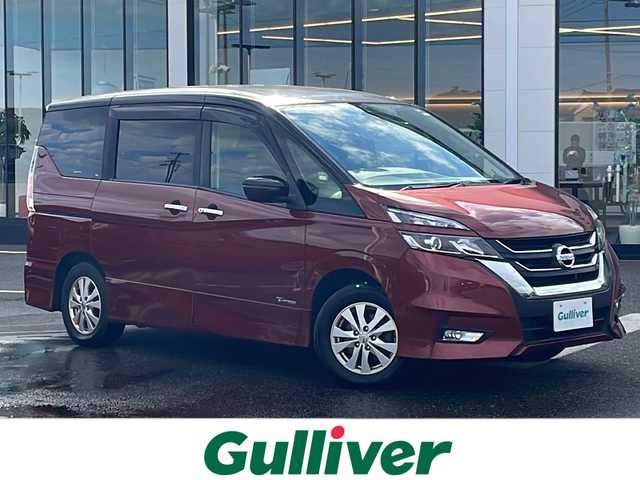 日産 セレナ ハイウェイスター プロパイロットED 新潟県 2017(平29)年 9.9万km マルーンレッド 2トーン 4ＷＤ/メーカー純正ナビ/フルセグＴＶ・Bluetooth接続・CD/ＤＶＤ再生/プロパイロット/クルーズコントロール/後席モニター/両側電動ドア/冬タイヤ４本積載/コーナーセンサー前後/パーキングアシスト/エマージェンシーブレーキ/アイドリングストップ/ＬＥＤヘッドライト/純正フロアマット/ドライブレコーダー/ＥＴＣ