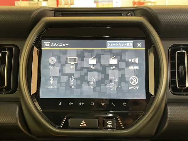 スズキ ハスラー タフワイルド・ターボ 福井県 2024(令6)年 0.6万km オフブルーメタリック/ブラック 2トーン 純正9インチメモリーナビ/フルセグTV/BT/DVD/CD/USB/全方位モニター/セーフティサポート/・アダプティブクルーズコントロール/・デュアルカメラブレーキサポート/・後退時ブレーキサポート/・パーキングセンサー/・車線逸脱抑制機能/・車線逸脱警報機能/・ふらつき警報機能/・先行車発進お知らせ機能/・標識認識機能/・ハイビームアシスト/ETC/シートヒーター/オートライト/LEDヘッドライト/LEDフォグランプ/純正15インチアルミホイール/ルーフレール/MTモード付AT/プッシュスタート/スマートキー×2