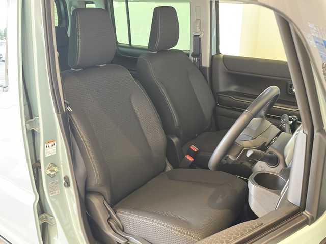 スズキ ハスラー タフワイルド・ターボ 福井県 2024(令6)年 0.6万km オフブルーメタリック/ブラック 2トーン 純正9インチメモリーナビ/フルセグTV/BT/DVD/CD/USB/全方位モニター/セーフティサポート/・アダプティブクルーズコントロール/・デュアルカメラブレーキサポート/・後退時ブレーキサポート/・パーキングセンサー/・車線逸脱抑制機能/・車線逸脱警報機能/・ふらつき警報機能/・先行車発進お知らせ機能/・標識認識機能/・ハイビームアシスト/ETC/シートヒーター/オートライト/LEDヘッドライト/LEDフォグランプ/純正15インチアルミホイール/ルーフレール/MTモード付AT/プッシュスタート/スマートキー×2