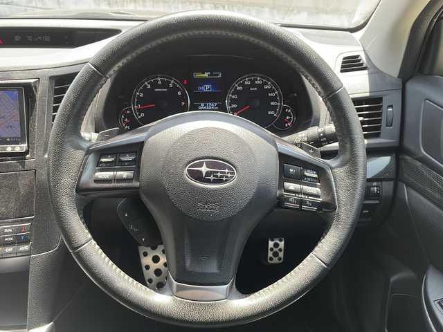 スバル レガシィ ツーリングワゴン 2．0GT DIT アイサイト 広島県 2013(平25)年 4.5万km クリスタルブラックシリカ 禁煙車/アイサイト/社外SDナビ/(BT/DVD/CD/iPod/SD/USB)/純正18インチAW/フルセグテレビ/パドルシフト/ヒルクライムアシスト/追従機能付きクルーズコントロール/レーンキープアシスト/プリクラッシュ/プッシュスタート/パワーシート(D＋N)/オートライト/純正HIDヘッドライト/ETC/純正フロアマット