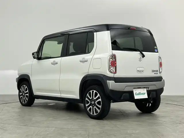 スズキ ハスラー J 愛知県 2019(令1)年 0.7万km ピュアホワイトパール/ブラック2トーン 純正７型SDナビ/（CD/DVD/SD/フルセグTV）/全方位カメラ/前席シートヒーター/衝突軽減システム/レーンキープアシスト/アイドリングストップ/純正HIDヘッドライト/純正１５インチAW/純正フロアマット