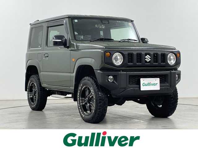 スズキ ジムニー XC 道央・札幌 2022(令4)年 2.1万km ジャングルグリーン ・4WD /ターボ/・社外ナビ  /フルセグ/BT/USB/DVD/CD/・バックカメラ/フロントカメラ/・社外エンジンスターター/・社外マフラー/社外ステップ/・３インチリフトアップ/・TOYOオープンカントリータイヤ/・冬タイヤ純正AW積込/・クルーズコントロール/・ヒルディセントロール/・レーンキープアシスト/・衝突軽減ブレーキ/横滑り防止装置/・ヒーテッドドアミラー/・取説/保証書/・LEDヘッドライト/オートライト/・フォグランプ/ドアバイザー/・ETC
