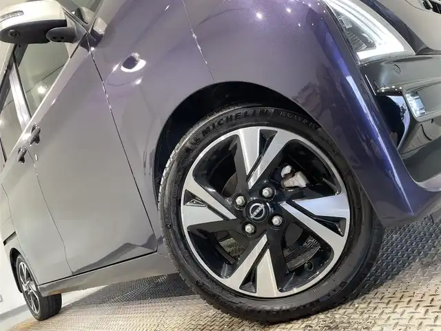 日産 ルークス HWS Gターボ プロパイロットED 愛知県 2023(令5)年 2.7万km パープルⅡ 純正９インチナビ登録時地図SDなし/（Bluetooth/フルセグTV/SD/CD・DVD再生/FM/AM)/アラウンドビューモニター　/プロパイロット　/衝突軽減ブレーキ　/両側パワースライドドア　/ＬＥＤヘッドライト　/ビルトインＥＴＣ　/ドライブレコーダー　/ソナー　/車線逸脱警報/先行車発進お知らせ/電動パーキングブレーキ　/LEDフォグランプ/純正フロアマット/アイドリングストップ/アクセサリーソケット/後席サンバイザー