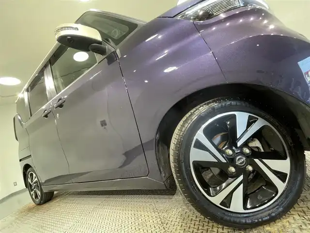 日産 ルークス HWS Gターボ プロパイロットED 愛知県 2023(令5)年 2.7万km パープルⅡ 純正９インチナビ登録時地図SDなし/（Bluetooth/フルセグTV/SD/CD・DVD再生/FM/AM)/アラウンドビューモニター　/プロパイロット　/衝突軽減ブレーキ　/両側パワースライドドア　/ＬＥＤヘッドライト　/ビルトインＥＴＣ　/ドライブレコーダー　/ソナー　/車線逸脱警報/先行車発進お知らせ/電動パーキングブレーキ　/LEDフォグランプ/純正フロアマット/アイドリングストップ/アクセサリーソケット/後席サンバイザー