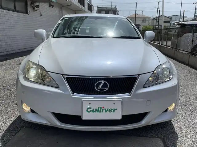 レクサス ＩＳ 350 バージョンL 千葉県 2008(平20)年 10万km ブルーイッシュパールクリスタルシャイン 純正メーカーナビ(HDD/MD/CD/DVD/ラジオ)/バックカメラ/クルーズコントロール/パドルシフト/ビルトインＥＴＣ/本革シート/ステアリングスイッチ/前席パワーシート/運転席メモリ機能有/前席エアシート、シートヒーター/電動リアサンシェード/ドアバイザー/キセノンヘッドライト/フォグライト