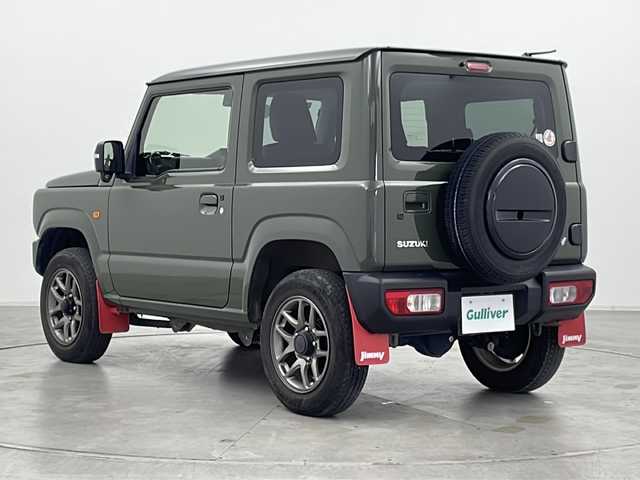 スズキ ジムニー XC 群馬県 2020(令2)年 3万km ジャングルグリーン 純正ナビ　シートヒーター　クルーズコントロール　ビルトインＥＴＣ　純正マッドフラップ　衝突被害軽減ブレーキ　レーンアシスト　ＬＥＤライト　レザー調シートカバー 革巻きステアリング スマートキー 禁煙車