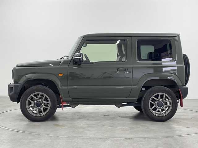 スズキ ジムニー XC 群馬県 2020(令2)年 3万km ジャングルグリーン 純正ナビ　シートヒーター　クルーズコントロール　ビルトインＥＴＣ　純正マッドフラップ　衝突被害軽減ブレーキ　レーンアシスト　ＬＥＤライト　レザー調シートカバー 革巻きステアリング スマートキー 禁煙車