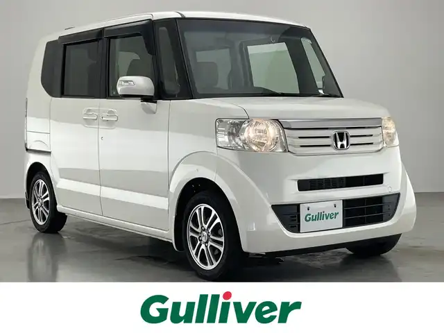 ホンダ Ｎ ＢＯＸ ＋ G ターボパッケージ 愛知県 2013(平25)年 7万km プレミアムホワイトパール 純正ナビ　地デジＴＶ　ＤＶＤ再生　バックカメラ　ＵＳＢポート　ＥＴＣ　ドラレコ　両側電動スライドドア　オートクルーズコントロール　純正フロアマット　オートエアコン　プッシュスタート　スマートキー　禁煙
