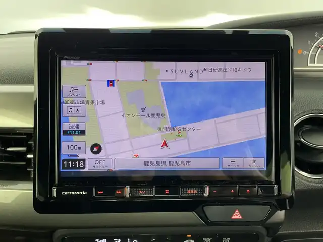 ホンダ Ｎ ＢＯＸ カスタム L ターボ スタイル+ブラック 鹿児島県 2022(令4)年 4.6万km クリスタルブラックパール 社外SDナビ/（AM/FM/CD/DVD/Bluetooth）/ホンダセンシング/・衝突軽減ブレーキ/・アクティブクルーズコントロール/・レーンキープアシスト/・コーナーセンサー/・ロードサインアシスト/・先行車発進お知らせ機能/バックカメラ/両側パワースライドドア/ドライブレコーダー/ＬＥＤヘッドライト/パドルシフト/ステアリングリモコン/シートヒーター/プッシュスタート/ハーフレザーシート/オートライト/オートホールド