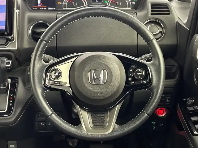 ホンダ Ｎ ＢＯＸ カスタム L ターボ スタイル+ブラック 鹿児島県 2022(令4)年 4.6万km クリスタルブラックパール 社外SDナビ/（AM/FM/CD/DVD/Bluetooth）/ホンダセンシング/・衝突軽減ブレーキ/・アクティブクルーズコントロール/・レーンキープアシスト/・コーナーセンサー/・ロードサインアシスト/・先行車発進お知らせ機能/バックカメラ/両側パワースライドドア/ドライブレコーダー/ＬＥＤヘッドライト/パドルシフト/ステアリングリモコン/シートヒーター/プッシュスタート/ハーフレザーシート/オートライト/オートホールド