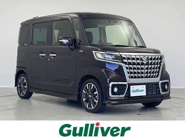スズキ スペーシア カスタム HYBRID XS 茨城県 2022(令4)年 4.4万km ムーンライトバイオレットPM ヘッドアップディスプレイ/レーダークルーズコントロール/シートヒーター/後席サーキュレーター/純正ＳＤナビ（ＣＮ－ＲＺ７７５Ｗ）/ステアリングスイッチ/ビルトインＥＴＣ/両側パワースライドドア/前方位カメラ/純正ＡＷ/ＬＥＤライト
