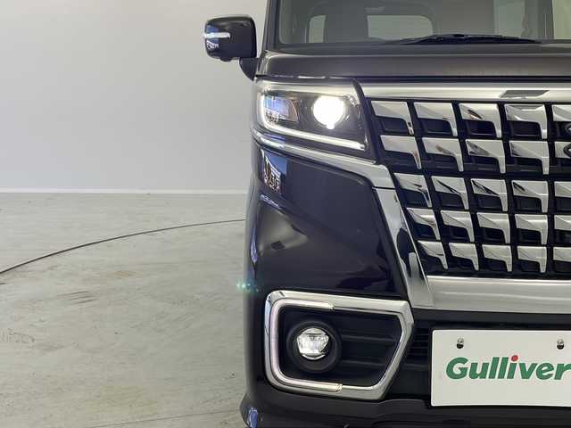 スズキ スペーシア カスタム HYBRID XS 茨城県 2022(令4)年 4.4万km ムーンライトバイオレットPM ヘッドアップディスプレイ/レーダークルーズコントロール/シートヒーター/後席サーキュレーター/純正ＳＤナビ（ＣＮ－ＲＺ７７５Ｗ）/ステアリングスイッチ/ビルトインＥＴＣ/両側パワースライドドア/前方位カメラ/純正ＡＷ/ＬＥＤライト