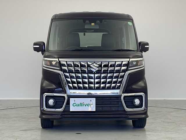 スズキ スペーシア カスタム HYBRID XS 茨城県 2022(令4)年 4.4万km ムーンライトバイオレットPM ヘッドアップディスプレイ/レーダークルーズコントロール/シートヒーター/後席サーキュレーター/純正ＳＤナビ（ＣＮ－ＲＺ７７５Ｗ）/ステアリングスイッチ/ビルトインＥＴＣ/両側パワースライドドア/前方位カメラ/純正ＡＷ/ＬＥＤライト