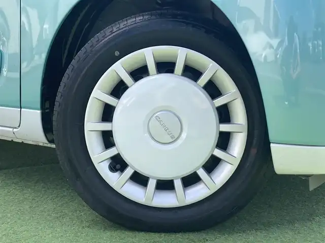 ダイハツ ムーヴ キャンバス ストライプス G 香川県 2023(令5)年 1.2万km シャイニングホワイトパール/ファインミントメタリック 登録時走行距離：11844km/ケンウッド製メモリナビ/　CD DVD BT フルセグTV/バックカメラ/両側パワースライドドア/スマートアシスト/クリアランスソナー/アイドリングストップ/横滑り防止装置/シートヒーター/ベンチシート/ISOFIX/オートホールド機能付き電子パーキングブレーキ/LEDヘッドライト/オートライト/フォグランプ/ETC/プッシュスタート/スマートキー