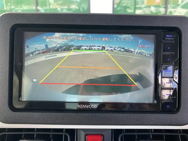 ダイハツ ムーヴ キャンバス ストライプス G 香川県 2023(令5)年 1.2万km シャイニングホワイトパール/ファインミントメタリック 登録時走行距離：11844km/ケンウッド製メモリナビ/　CD DVD BT フルセグTV/バックカメラ/両側パワースライドドア/スマートアシスト/クリアランスソナー/アイドリングストップ/横滑り防止装置/シートヒーター/ベンチシート/ISOFIX/オートホールド機能付き電子パーキングブレーキ/LEDヘッドライト/オートライト/フォグランプ/ETC/プッシュスタート/スマートキー