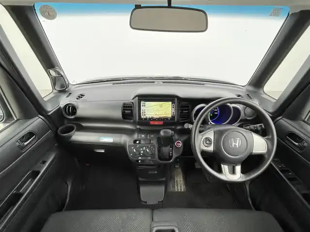 ホンダ Ｎ ＢＯＸ カスタム G 千葉県 2012(平24)年 8.5万km クリスタルブラックパール 禁煙車/純正7インチメモリーナビ/地デジTV/バックカメラ/HIDヘッドライト/純正14インチアルミホイール/アイドリングストップ/ドアバイザー/プッシュスタート/ETC