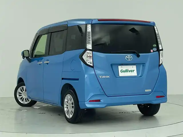 トヨタ タンク G S 大阪府 2017(平29)年 3.3万km ファインブルーマイカメタリック スマートアシスト2/　・衝突回避支援システム/　・衝突警報機能(対車両・対歩行者)/　・車線逸脱警報機能/　・誤発進抑制制御機能/　・先行車発進お知らせ機能/純正7型SDナビ（Bluetooth/CD）/ワンセグTV/バックカメラ/両側パワースライドドア/クルーズコントロール/シートヒーター/アイドリングストップ/スマートキー