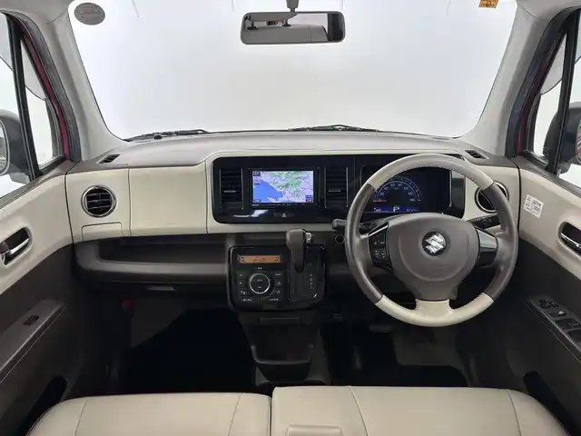スズキ ＭＲワゴン Wit XS 富山県 2014(平26)年 9.1万km カシスピンクパールメタリック 4WD/社外ナビ（AM/FM/CD/DVD/SD/AUX/BT）/フルセグTV/バックカメラ/レザー調表皮シート/運転席シートヒーター/スマートキー×２/プッシュスタート/HIDヘッドライト/フォグランプ/オートライト/ドアバイザー/ステアリングリモコン/アイドリングストップ/純正14インチAW