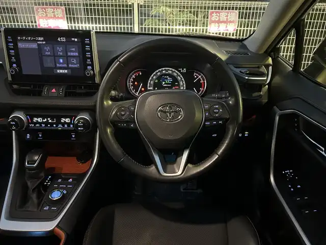 トヨタ ＲＡＶ４ アドベンチャー 静岡県 2022(令4)年 4万km グレーメタリック ~TRD仕様~/ユーザー買取車両/ワンオーナー/純正ディスプレイオーディオ/純正LEDヘッドライト/純正19インチAW/全方位カメラ/レザーシート/シートヒーター/ベンチレーション/プリクラッシュセーフティシステム/レーダークルーズコントロール/TRDルーフキャリア/TRDマッドガード/ステアリングヒーター/パワーバックドア/ビルトインETC/D席パワーシート/デジタルインナーミラー/電動パーキングブレーキ/オートホールド/新車時保証書/取扱説明書/スペアキー×1