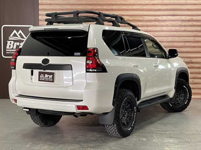 トヨタ ランドクルーザー プラド TX Lパッケージ 岩手県 2020(令2)年 2.4万km ホワイトパールクリスタルシャイン AIS検査済み/【2402049068】/AME　PPX D10X(社外)/BFグッドリッチKO2（ホワイトレター）(社外)/リフトアップキット(社外)/JAOSフェンダーガーニッシュ（社外）/ルーフラック（社外）/純正フォグベゼル/サンルーフ/電動サードシート/エンスタ/ハードフロアマット/オートハイビーム/トヨタセーフティセンス/ドラレコ/アルパインナビ(社外)/クルーズコントロール/JAOSフェンダーガーニッシュ（社外）/ルーフラック（社外）
