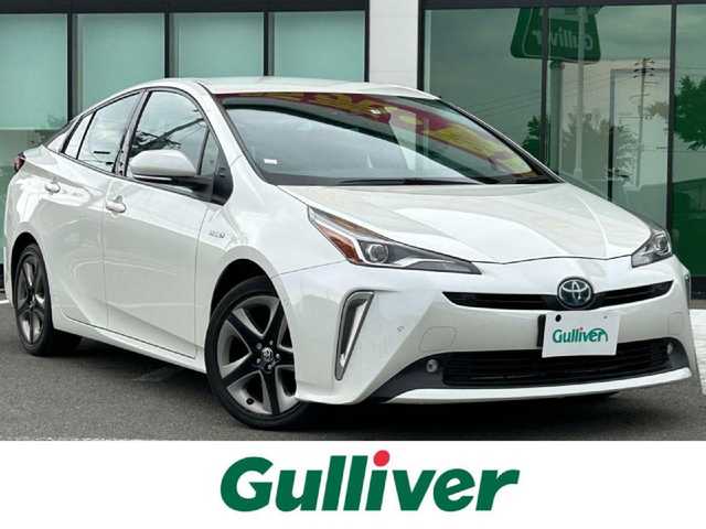 トヨタ プリウス A プレミアム　ツーリングセレ 和歌山県 2019(平31)年 2.7万km ホワイトパールクリスタルシャイン 純正メーカーナビ/フルセグTV/バックカメラ/JBLプレミアムサウンド/（BT/CD/DVD）/プリクラッシュセーフティー/ブラインドスポットモニター/ヘッドアップディスプレイ/レーダークルーズコントロール/レーンディパーチャーアラート/クリアランスソナー/横滑り防止機能/前方ドライブレコーダー/パワーシート/シートヒーター/シートエアベンチレーション/パーキングアシスト/LEDヘッドライト/フォグランプ/オートライト/オートマチックハイビーム