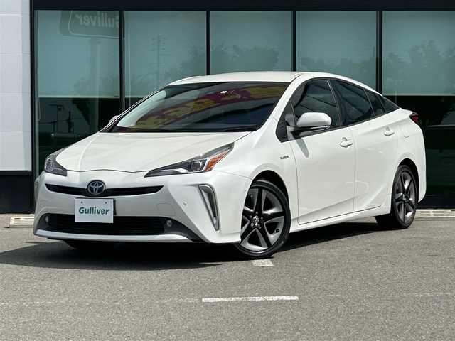 トヨタ プリウス A プレミアム　ツーリングセレ 和歌山県 2019(平31)年 2.7万km ホワイトパールクリスタルシャイン 純正メーカーナビ/フルセグTV/バックカメラ/JBLプレミアムサウンド/（BT/CD/DVD）/プリクラッシュセーフティー/ブラインドスポットモニター/ヘッドアップディスプレイ/レーダークルーズコントロール/レーンディパーチャーアラート/クリアランスソナー/横滑り防止機能/前方ドライブレコーダー/パワーシート/シートヒーター/シートエアベンチレーション/パーキングアシスト/LEDヘッドライト/フォグランプ/オートライト/オートマチックハイビーム