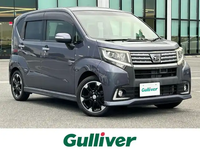 ダイハツ ムーヴ カスタム RS ハイパー SA 奈良県 2015(平27)年 4.8万km メテオライトグレーイリュージョナルP ワンオーナー/プッシュスタート/純正ナビ/取扱説明書/ＤＶＤ再生/フルセグテレビ/バックカメラ/Bluetooth/AUX/USB/ETC/スマートキー　/ウィンカーミラー/純正アルミホイール　/後方コーナーセンサー