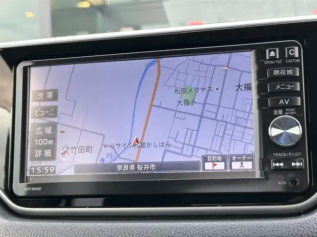 ダイハツ ムーヴ カスタム RS ハイパー SA 奈良県 2015(平27)年 4.8万km メテオライトグレーイリュージョナルP ワンオーナー/プッシュスタート/純正ナビ/取扱説明書/ＤＶＤ再生/フルセグテレビ/バックカメラ/Bluetooth/AUX/USB/ETC/スマートキー　/ウィンカーミラー/純正アルミホイール　/後方コーナーセンサー