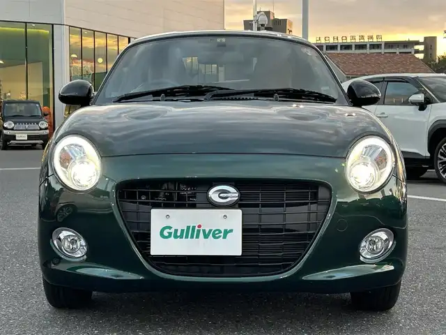 ダイハツ コペン セロ 島根県 2023(令5)年 1.2万km ブリティッシュグリーンマイカ 登録時走行距離11130km/ワンオーナー/電動オープン/マニュアルモード付きAT/アイドリングストップ/オートライト/LEDヘッドライト/フォグランプ/スマートキー/プッシュスタート/横滑り防止装置/ETC/純正16インチAW/禁煙車/取扱説明書/保証書