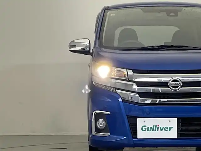 日産 デイズ ハイウェイスターG ターボ 滋賀県 2018(平30)年 5.8万km オーシャンブルーP 純正ナビ/CD/DVD/Bluetooth/フルセグTV/アラウンドビューカメラ/純正ドラレコ/クルーズコントロール/レーンキープアシスト/エマージェンシーブレーキ/オートライト/オートハイビーム/プッシュスタート/純正アルミホイール