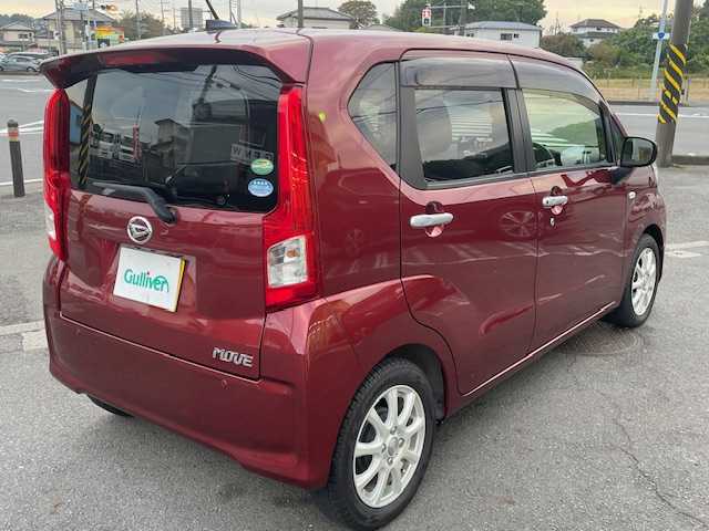 ダイハツ ムーヴ X SAⅢ 神奈川県 2017(平29)年 1.4万km ファイアークォーツレッドM ワンオーナー/フルセグテレビ/バックカメラ/ドアバイザー/プッシュスタート/ETC/アイドリングストップ/純正メモリナビ