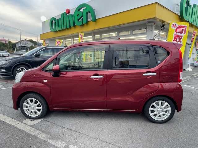 ダイハツ ムーヴ X SAⅢ 神奈川県 2017(平29)年 1.4万km ファイアークォーツレッドM ワンオーナー/フルセグテレビ/バックカメラ/ドアバイザー/プッシュスタート/ETC/アイドリングストップ/純正メモリナビ