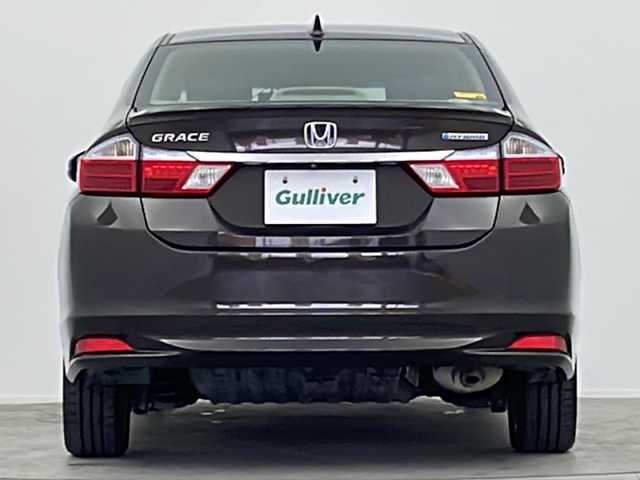 ホンダ グレイス ハイブリッド EX 大阪府 2014(平26)年 8.2万km ゴールドブラウンM 純正ナビ(フルセグTV/FM/AM/CD/DVD/MT/USB)/バックカメラ/前後ドライブレコーダー/ＥＴＣ/横滑り防止装置/盗難防止装置/クルーズコントロール　/パドルシフト/オートライト/ハーフレザー/シートヒーター/純正ＡＷ/純正フロアマット/スマートキー/スペアキー/保証書/記録簿/取扱説明書