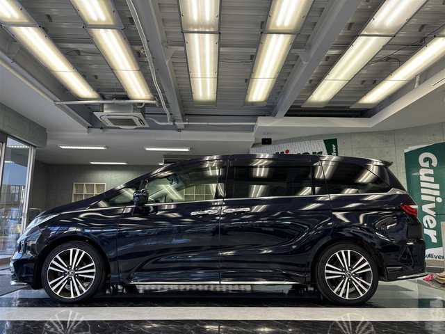 ホンダ オデッセイ アブソルート 千葉県 2014(平26)年 8.8万km プレミアムヴィーナスブラックP ７人乗り/両側パワースライドドア/シティブレーキアシスト/純正インターナビ/・フルセグTV/・Bluetoothオーディオ/・HDMI接続可/・USB端子２個/純正後席フリップダウンモニター/バックカメラ/ビルトインETC/コムテック　フロントドライブレコーダー　HDR-102/アイドリングストップ/クルーズコントロール/パドルシフト/ハーフレザーシート/後席ロールサンシェード/純正フロアマット/取扱説明書/ナビ取扱説明書/保証書