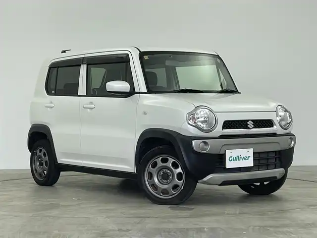 スズキ ハスラー G 群馬県 2018(平30)年 4.6万km ピュアホワイトP ・社外７インチナビ/・iPod/・フルセグTV/・AM/FM/・Bluetooth/・USB/・DVD/・衝突軽減/・横滑り防止/・車線逸脱警報/・DN席シートヒーター/・純正フロアマット/・純正AW/・ETC/・スマートキー/・ベンチシート/・パワーウィンドウ/・禁煙車