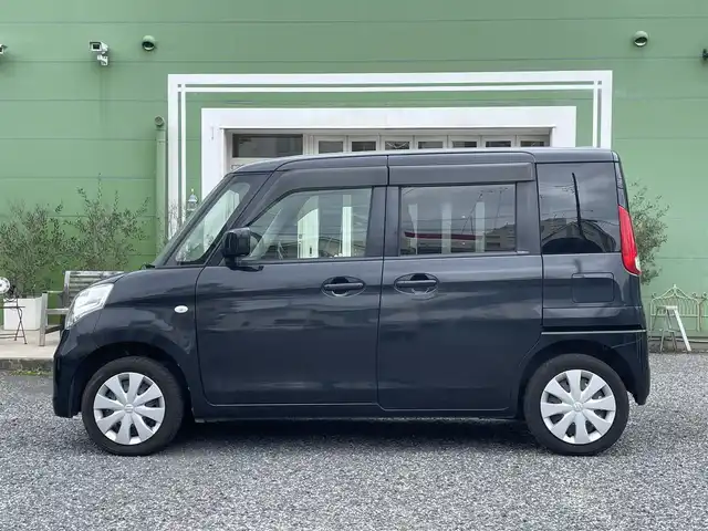 スズキ スペーシア G 埼玉県 2016(平28)年 3.7万km ブルーイッシュブラックパール3 運転席シートヒーター/プッシュスタート/スマートキー/ドアバイザー/走行３６８１８キロ/車検R9年9月まで/保証書付整備手帳/取扱説明書