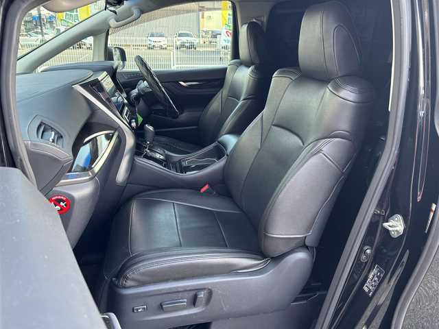 トヨタ ヴェルファイア Z Gエディション 奈良県 2016(平28)年 13万km ブラック ワンオーナー/アルパイン10インチナビ/CD/DVD/BT/USB/フルセグ/バックカメラ/黒半革シート/革調シートカバー/パワーシート（前席）/メモリーシート/ドライブレコーダー（前方）/ETC/ACC/PBD/横滑り防止装置/前後クリアランスソナー/レーダーブレーキサポート/両側パワースライドドア/LEDオートライト/フォグランプ（黄）/オートリトラウィンカーミラー/LEDルームランプ/フットランプ（青）/革巻きステアリング/ステアリングスイッチ/ステアリングヒーター/電子制御パーキングブレーキ/ブレーキホールド/オットマン/純正フロアマット/純正ドアバイザー/スペアスマートキー/新車時保証書/取扱説明書/ナビ取扱説明書/ディーラー記録簿R7