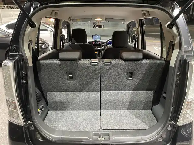 スズキ ワゴンＲ スティングレー T 神奈川県 2013(平25)年 8.6万km ブルーイッシュブラックパール3 社外オーディオCD＆USB/ポータブルナビ＆ワンセグTV/ETC/パドルシフト/アイドリングストップ/純正15inアルミホイール/オートライト/HIDライト/フォグランプ/ウインカーミラー/電動格納ミラー/スマートキー/プッシュスタート/Wエアバッグ/ABS/ドアバイザー/フロアマット/保証書/取扱説明書/スペアキー