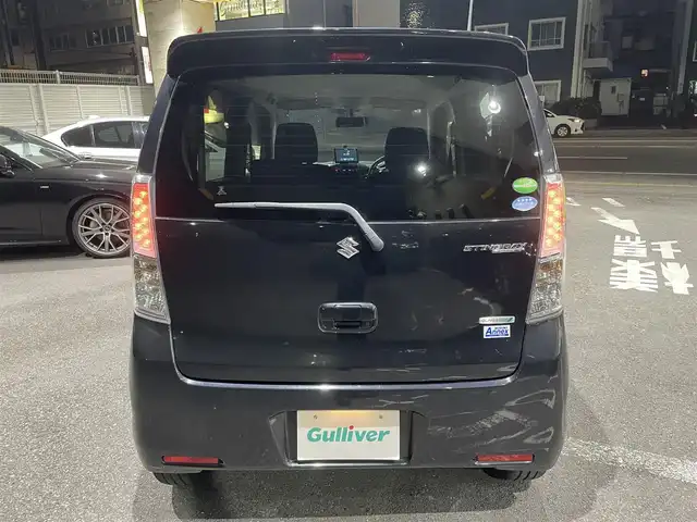 スズキ ワゴンＲ スティングレー T 神奈川県 2013(平25)年 8.6万km ブルーイッシュブラックパール3 社外オーディオCD＆USB/ポータブルナビ＆ワンセグTV/ETC/パドルシフト/アイドリングストップ/純正15inアルミホイール/オートライト/HIDライト/フォグランプ/ウインカーミラー/電動格納ミラー/スマートキー/プッシュスタート/Wエアバッグ/ABS/ドアバイザー/フロアマット/保証書/取扱説明書/スペアキー