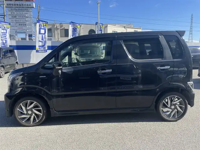 スズキ ワゴンＲ スティングレー HYBRID X 兵庫県 2017(平29)年 10.3万km ブルーイッシュブラックパール3 バックカメラ/メモリナビ/プッシュスタート