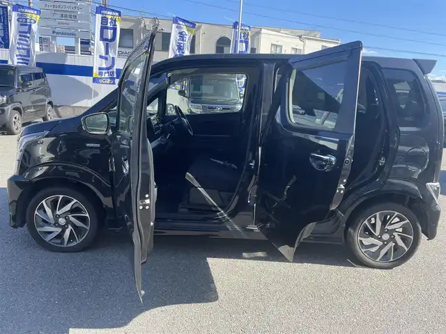 スズキ ワゴンＲ スティングレー HYBRID X 兵庫県 2017(平29)年 10.3万km ブルーイッシュブラックパール3 バックカメラ/メモリナビ/プッシュスタート