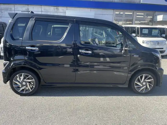 スズキ ワゴンＲ スティングレー HYBRID X 兵庫県 2017(平29)年 10.3万km ブルーイッシュブラックパール3 バックカメラ/メモリナビ/プッシュスタート