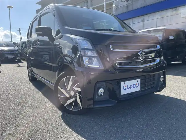 スズキ ワゴンＲ スティングレー HYBRID X 兵庫県 2017(平29)年 10.3万km ブルーイッシュブラックパール3 バックカメラ/メモリナビ/プッシュスタート