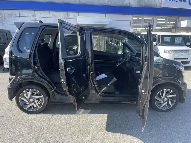 スズキ ワゴンＲ スティングレー HYBRID X 兵庫県 2017(平29)年 10.3万km ブルーイッシュブラックパール3 バックカメラ/メモリナビ/プッシュスタート