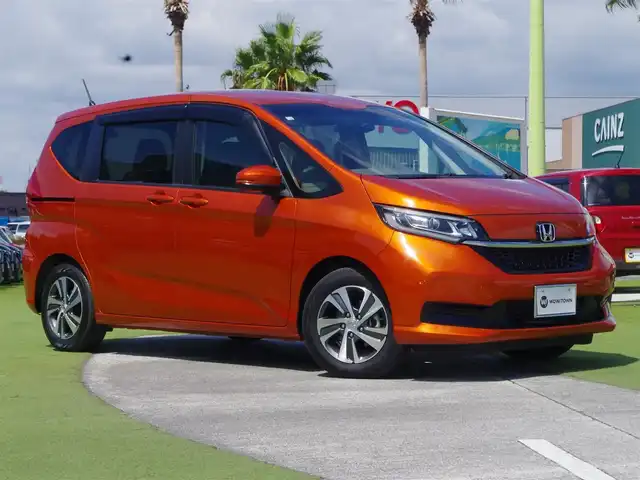 ホンダ フリード G ホンダセンシング 千葉県 2020(令2)年 1.6万km プレミアムクリスタルオレンジM ホンダセンシング/・衝突軽減ブレーキ（CMBS）/・車線維持支援システム（LKAS）/・アダプティブクルーズコントロール（ACC）/・後方誤発進抑制機能/・誤発進抑制機能/両側パワースライドドア/純正メモリーナビ/地デジTV/【DVD/CD再生機能　Bluetooth接続】/バックカメラ/ハーフレザーシート/前席シートヒーター/革巻きステアリング/ステアリングスイッチ/ETC/LEDヘッドライト/フォグライト/ウインカーミラー/リアコーナーセンサー/純正15インチアルミホイル/サイド/カーテンエアバッグ/Honda スマートキー