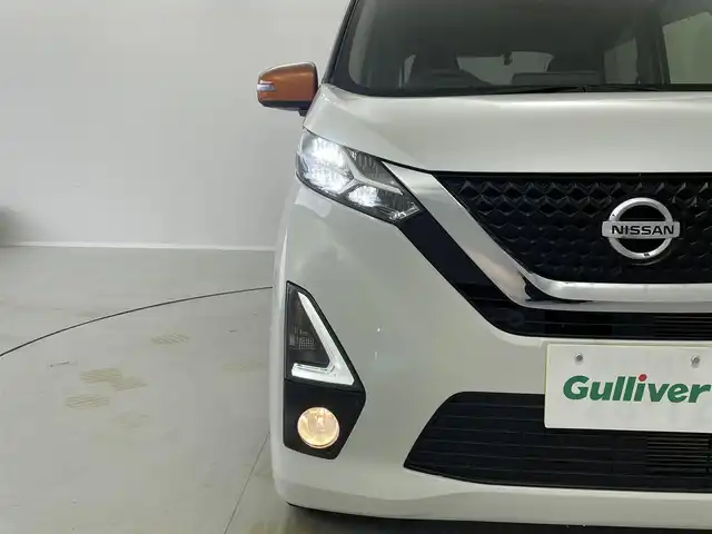 日産 デイズ HWS G ターボ プロパイロットED 茨城県 2019(令1)年 1.6万km プレミアムサンシャインオレンジメタリック/シルキーホワイト 純正９型ナビ　フルセグＴＶ　全周囲カメラ　ＥＴＣ　プロパイロット　純正ドライブレコーダー　アダプティブクルーズコントロール　ＬＥＤライト　オートハイビーム　純正１５インチアルミホイール　スマートキー