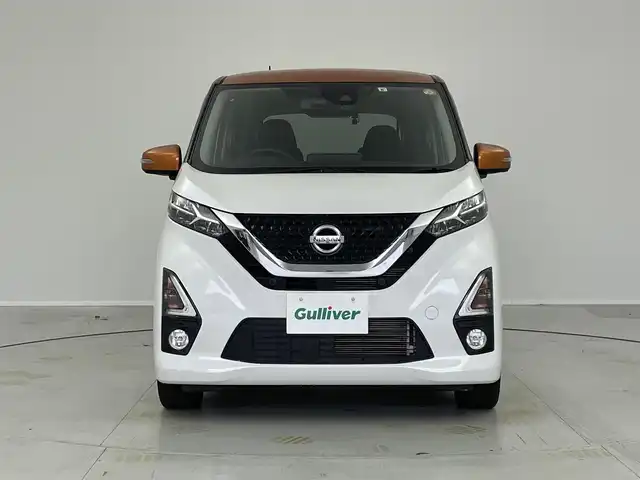 日産 デイズ HWS G ターボ プロパイロットED 茨城県 2019(令1)年 1.6万km プレミアムサンシャインオレンジメタリック/シルキーホワイト 純正９型ナビ　フルセグＴＶ　全周囲カメラ　ＥＴＣ　プロパイロット　純正ドライブレコーダー　アダプティブクルーズコントロール　ＬＥＤライト　オートハイビーム　純正１５インチアルミホイール　スマートキー