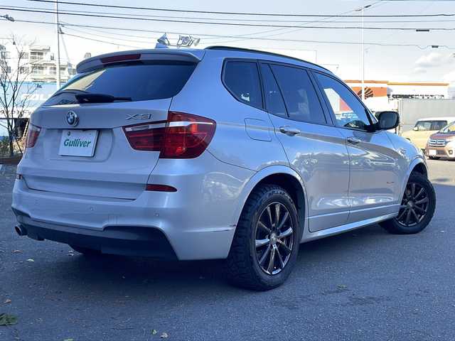 ＢＭＷ Ｘ３ 道東・釧路十勝 2012(平24)年 9万km シルバー 純正ナビ(FM/AM/フルセグTV、CD/DVD)/純正フロアマット/ドラレコ前/プッシュスタート/バックカメラ/パドルシフト/電格ミラー/電動パーキングブレーキ/ETC/コーナーセンサー/ダウンヒルアシストコントロール/積み込みタイヤ(スタッドレス)/アイドリングストップ