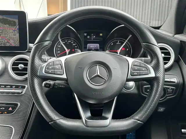 メルセデス・ベンツ Ｃ２２０ｄ アバンギャルド　AMGライン 福岡県 2016(平28)年 3.4万km イリジウムシルバー レザーエクスクルーシブパッケージ/レーダーセーフティパッケージ/アダプティブクルーズコントロール/ヘッドアップディスプレイ/黒革シート/前席シートヒーター/純正ナビ　/フルセグTV/バックカメラ　/Bluetooth/パワーバックドア/LEDライト/純正１８インチアルミホイール　/ETC